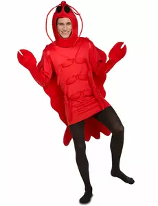 Röd hummermaskeraddräkt vuxen