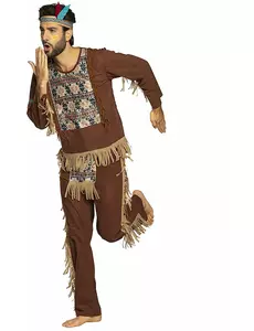 Maskeraddräkt stor vis man indian herr, Storlek: Medium/Large (50/52)