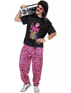 I love 80's joggingmaskeraddräkt herr, Storlek: Medium/Large