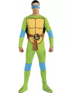 Klassisk Leonardo Tortues Ninja™-maskeraddräkt vuxen, Storlek: Medium/Large