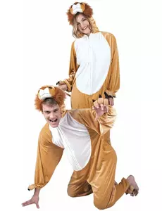 Lejonmaskeraddräkt jumpsuit vuxen