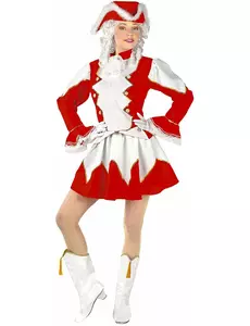 Maskeraddräkt majorette röd dam