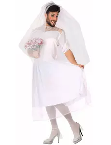 Humoristisk brudmaskeraddräkt herr