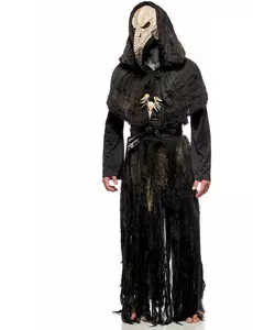 Lyxig pestläkarmaskeraddräkt med mask vuxen, Storlek: Medium/Large (48/54)