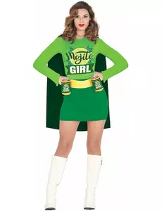 Mojito Girl-maskeraddräkt dam, Storlek: Medium (38-40)
