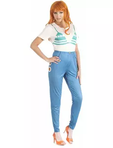 Nami One Piece™ maskeraddräkt vuxen, Storlek: Medium