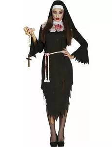 Demonisk nunnemaskeraddräkt vuxen, Storlek: Large (42-44)