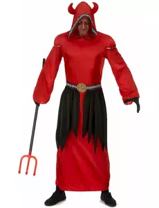 Demonisk sektmaskeraddräkt herr, Storlek: Large