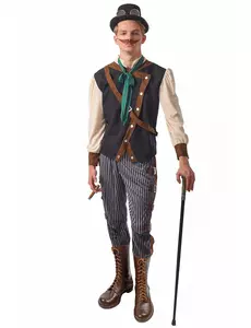 Steampunk-maskeraddräkt dandy herr, Storlek: Large