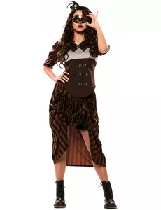 Steampunk-maskeraddräkt dam, Storlek: Medium/Large (42)