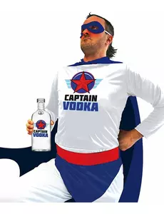 Super Captain Vodka-maskeraddräkt