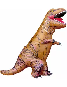 Uppblåsbar T-rex-maskeraddräkt vuxen