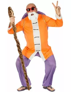 Maskeraddräkt som Mästare Sköldpadda Dragon Ball™ för herr, Storlek: Large