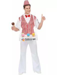 Glassförsäljare-maskeraddräkt herr, Storlek: Medium/Large