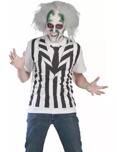 Beetlejuice™ maskeraddräkts- och perukset vuxen