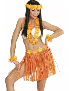 Hawaiianskt kit orange och gul vuxen
