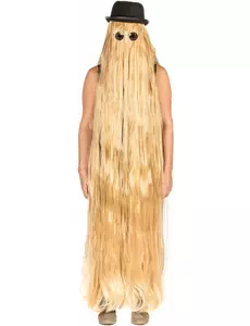 Extra lång blond peruk vuxen