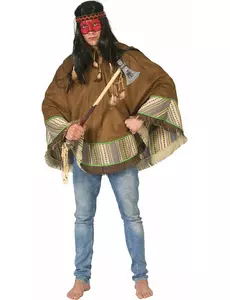 Lyxig indisk poncho vuxen