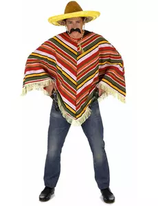 Mexikansk poncho vuxen