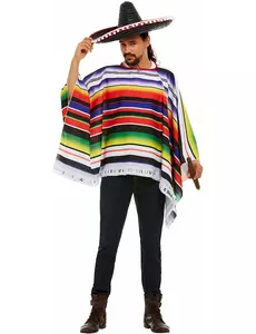 Mexikansk poncho herr