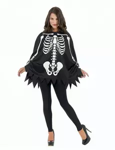 Skelettponcho vuxen