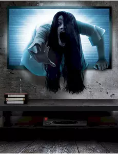 Väggklistermärke besatt TV 70 x 80 cm