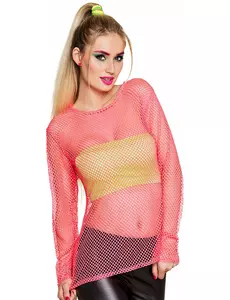 Fluorrosa T-shirt 80-tal dam