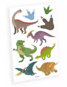 Tillfälliga tatueringar med stora dinosaurier