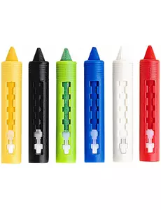 6 infällbara sminkpennor