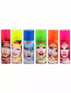 Fluorescerande färgspray för hår 125 ml, Färg: Fluorescerande gul