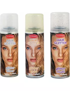 Hårspray med glitter 125 ml, Färg: Silver