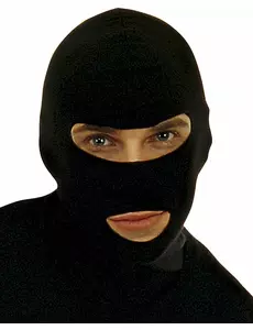 Svart balaklava för vuxen
