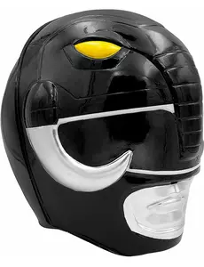 Svart Power Ranger™-hjälm för vuxen