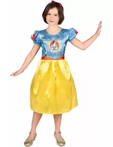 Grundläggande Blanche Neige™-maskeraddräkt barn, Storlek: 7-8 år (124 - 136 cm)