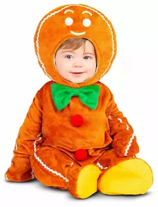Maskeraddräkt pepparkaksgubbe baby, Storlek: 7-12 månader (74-80 cm)