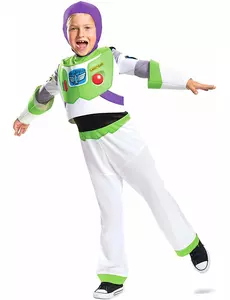 Deluxe Buzz l'Eclair™-maskeraddräkt barn, Storlek: 7-8 år (124 - 136 cm)