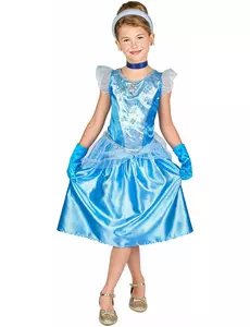 Klassisk Cendrillon™-maskeraddräkt för barn, Storlek: 7-8 år (124 - 136 cm)