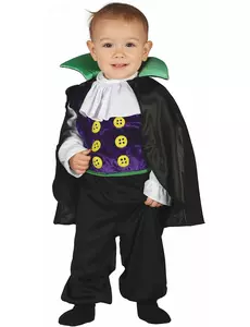 Maskeraddräkt med jumpsuit för liten vampyrgreve, baby