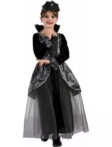 Fladdermusgrevinna-maskeraddräkt flicka, Storlek: 4-6 år (110-120 cm)