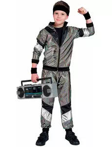 Discojoggingmaskeraddräkt från 80-talet barn