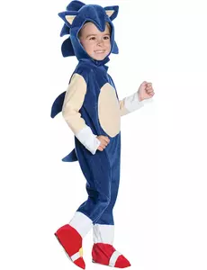 Lyxig maskeraddräkt Sonic™ barn, Storlek: 2-3 år (83 till 97 cm)