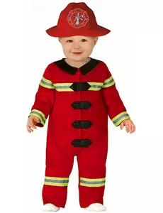 Maskeraddräkt liten brandman baby, Storlek: 12-18 månader (82 - 88 cm)