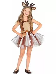 Liten renmaskeraddräkt med tutu flicka, Storlek: 3-4 år(110 cm)