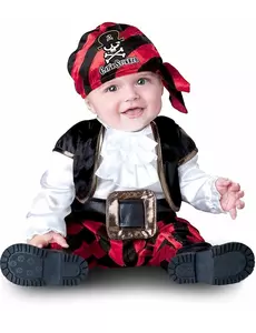 Piratmaskeraddräkt för baby - lyx, Storlek: 18-24 månader(84-89 cm)