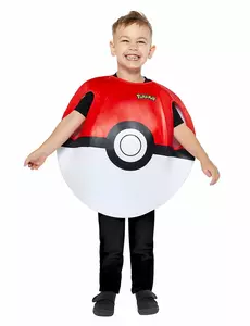 Pokéball Pokémon ™-maskeraddräkt, barn, Storlek: 3-7 år (98 - 122cm)