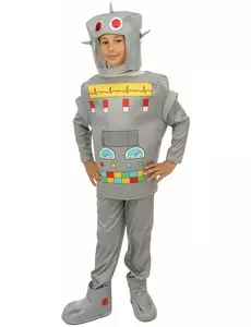Robotmaskeraddräkt barn, Storlek: 3-4 år (92/104 cm)