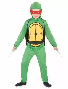 Maskeraddräkt stridande sköldpadda pojke, Storlek: 4-6 år (110-120 cm)