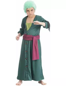 Zoro One Piece™-maskeraddräkt barn, Storlek: 7-8 år (128 cm)