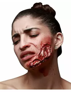Konstgjort käksår, vuxen, perfekt för Halloween