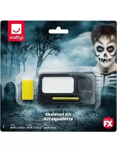 Sminkset skelett vuxen Halloween